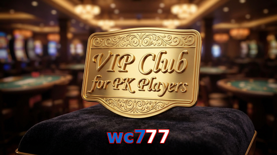 Main screen of Wc777 vip page for PK players